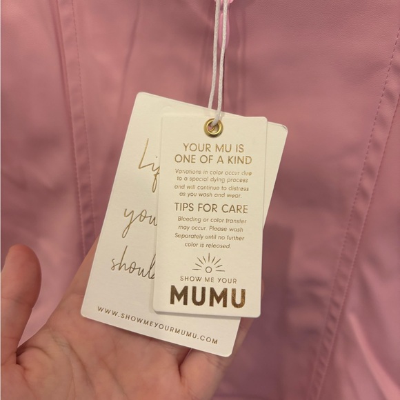 Show Me Your MuMu Woods Faux Leather Pink Mini Dress - Picture 6 of 7